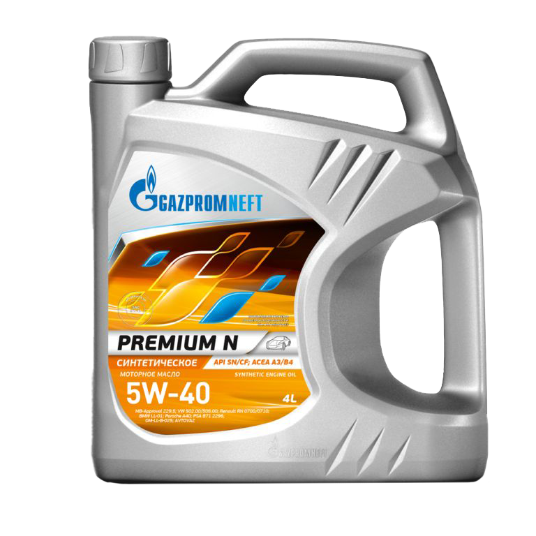 Моторное масло Gazpromneft Premium N 5W-40, 4л